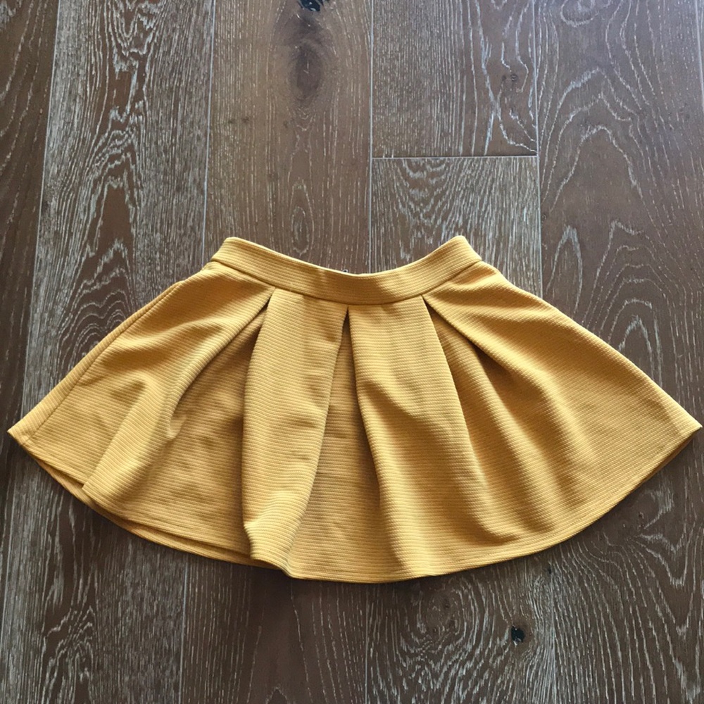 Mustard color skirt